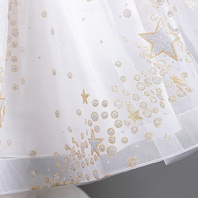 Dress Party Kids Sequin Girl Floral Girls' Flower FashionChic