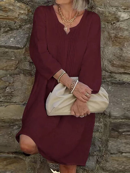 Women's Mini Dress Shift Dress Casual Daily  Cotton Linen