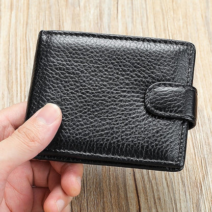 wallet card leather purse multi top cowhide layer Genuine coin FashionChic