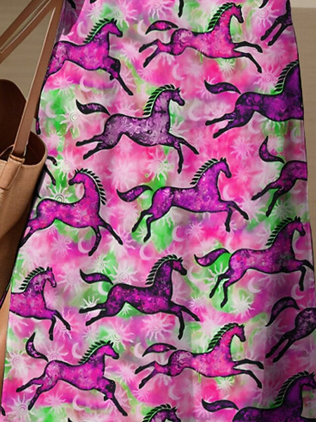 Kentucky Derby Women's Maxi Dress Casual Dress Sundress A