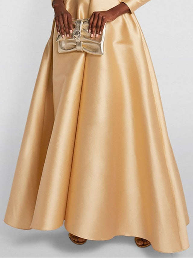 Evening A-Line Formal Tuxedo Dress Gown Elegant Wedding FashionChic
