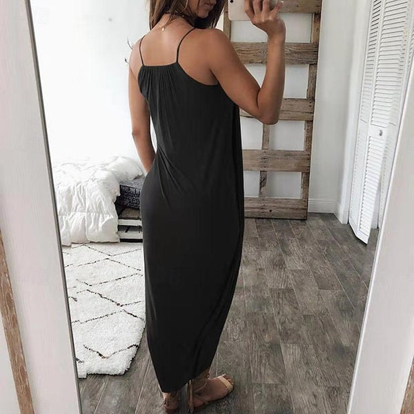 Women's Casual Dress Long Dress Maxi Dress Split Date
