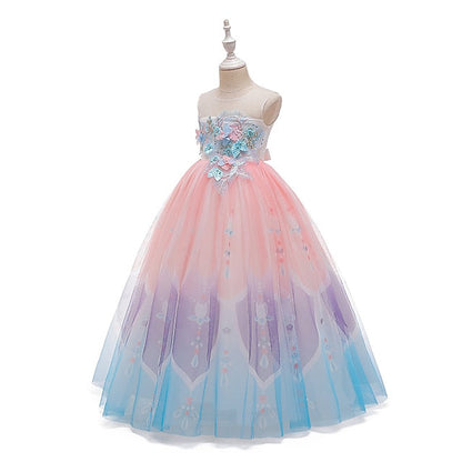 Party Girls' Girl Dress Flower Kids FashionChic