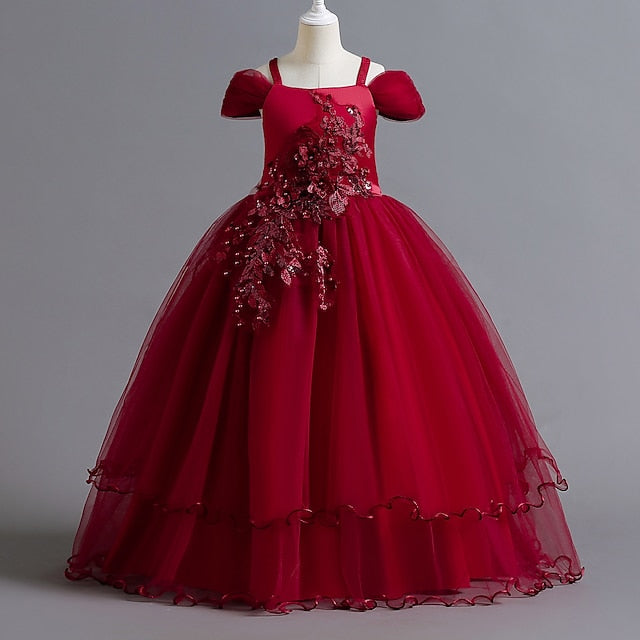 Flower Dress Girl Girls' Kids Party FashionChic