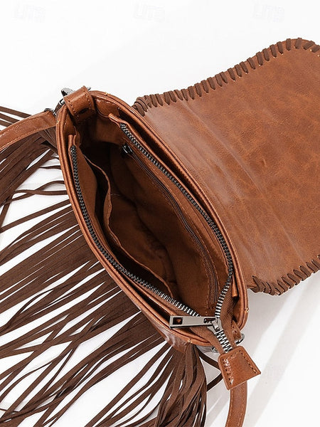 Faux Leather Women's Shoulder Multi-Pocket - Crossbody Bag FashionChic