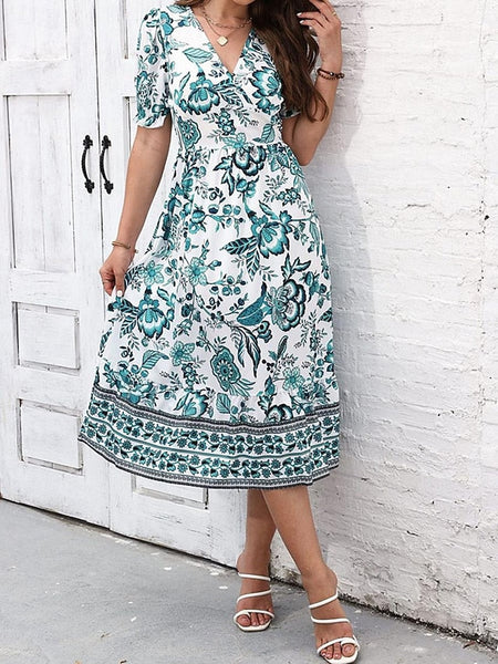 Women's Midi Dress Casual Dress Swing Dress A Line Dress FashionChic