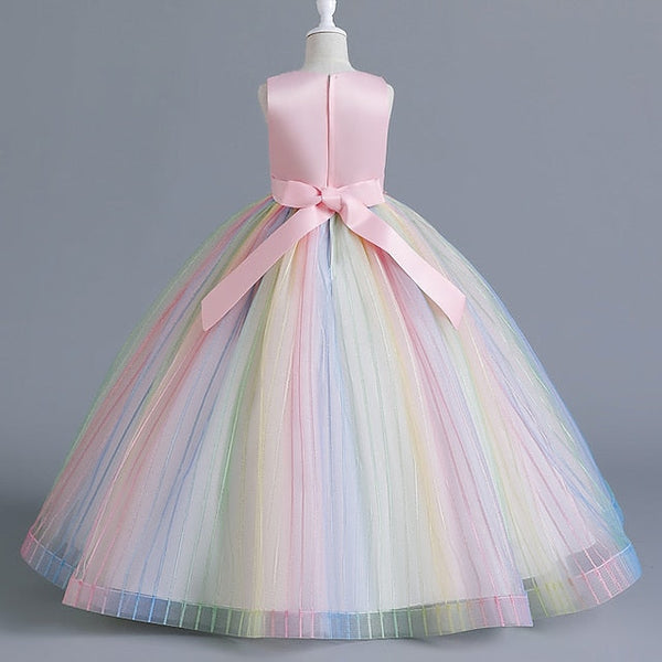 Floral Girls' Party Girl Dress Sleeveless Kids Flower FashionChic