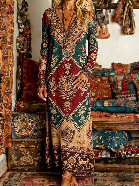 Women's Long Dress Maxi Dress Vintage Dress Casual Dress