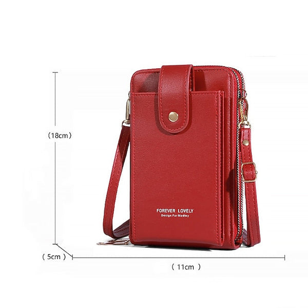 Mobile Phone PU Women's Bag Shoulder Crossbody FashionChic