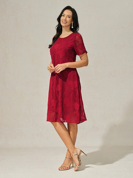 Women's Knee Length Dress Chiffon Dress Elegant Casual FashionChic