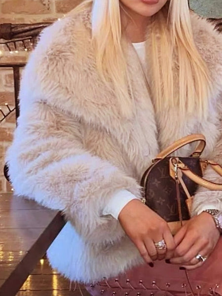 Women's Leathers Comfortable Coat Furs Fur Warm Faux FashionChic