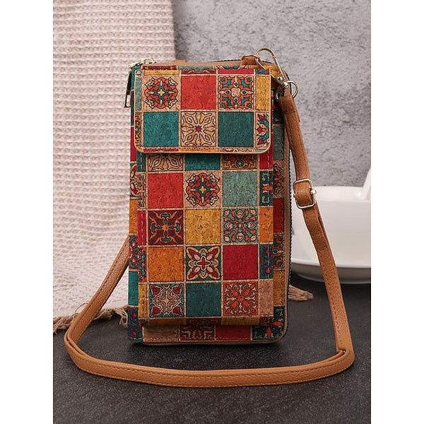 Women’s Vintage Adjustable Boho Phone Bag with Crossbody FashionChic