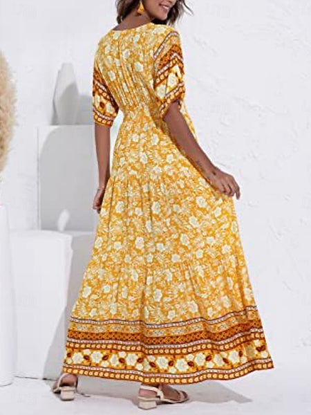 Women's Maxi Dress A Line Dress Vacation Casual Boho