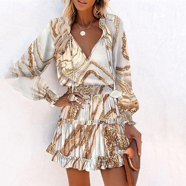 Women's Mini Dress Casual Dress Summer Dress Print Dress FashionChic