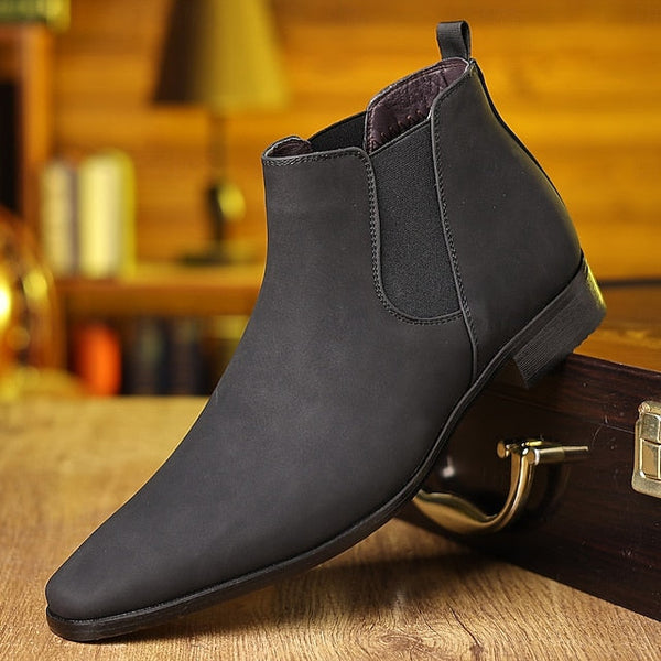 Casual Boots- Chelsea Men's Business Ankle Boots for FashionChic