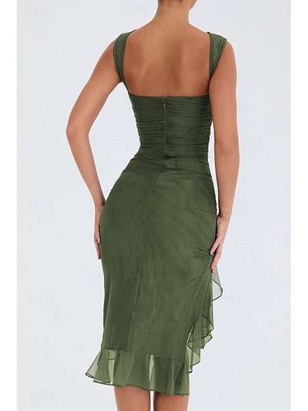 Women's Midi Dress Graduation Dress Cocktail Dress Wedding FashionChic