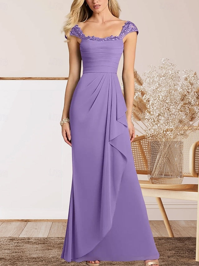 the Elegant Mother Guest A-Line Wedding Dress Bride of FashionChic