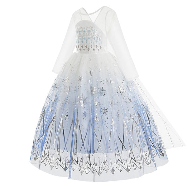Girl Fairytale Dress Frozen Princess Vacation Elsa Flower FashionChic