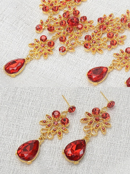 Rhinestone Set Elegant and – Women's Jewelry Tiara Silver FashionChic