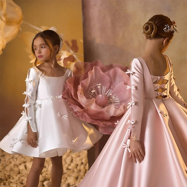 Kids Flower Dress Party First Girls' Communion Girl FashionChic