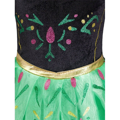 Party Theme Girl Flower Fairytale Frozen Dress Princess Anna FashionChic