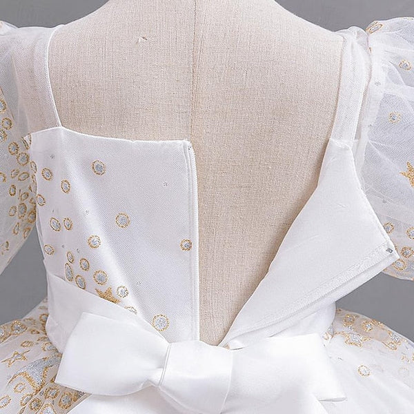 Flower Girls' Party Dress Sequin Girl Kids Floral FashionChic