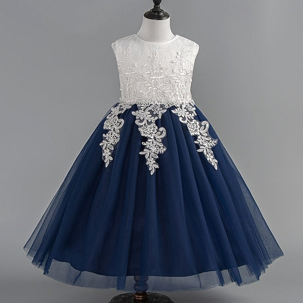 Party Wedding Kids Dress Floral Sleeveless Girls' Special FashionChic