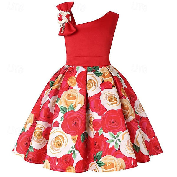 3D Sleeveless Flower Dress Party Girls' Easter Summer FashionChic