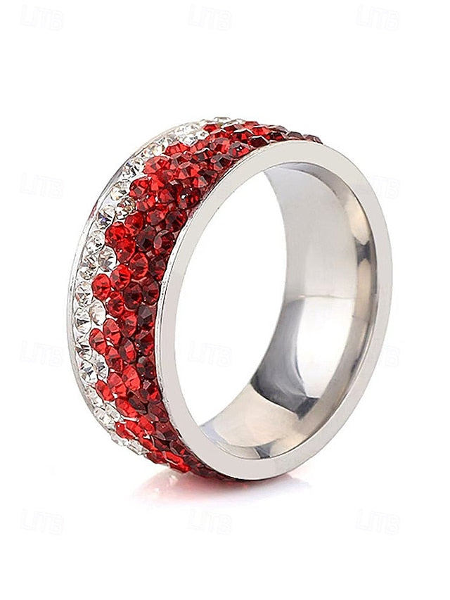Ring Men's Stylish Steel Stainless – Red Christmas FashionChic