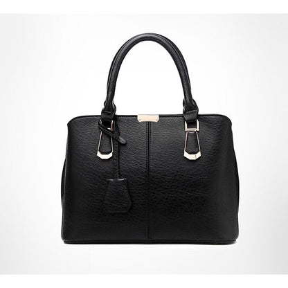 Elegant Faux Leather Structured Handbag – Green Women's FashionChic