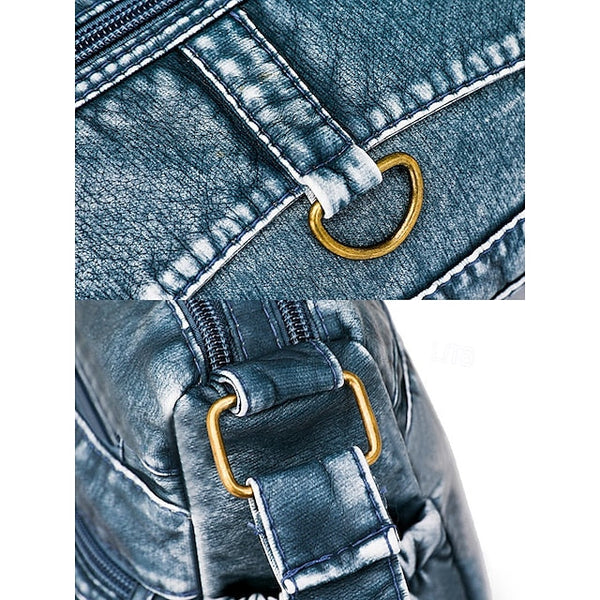 Crossbody Brown Vintage Women's Faux Bag with Leather FashionChic