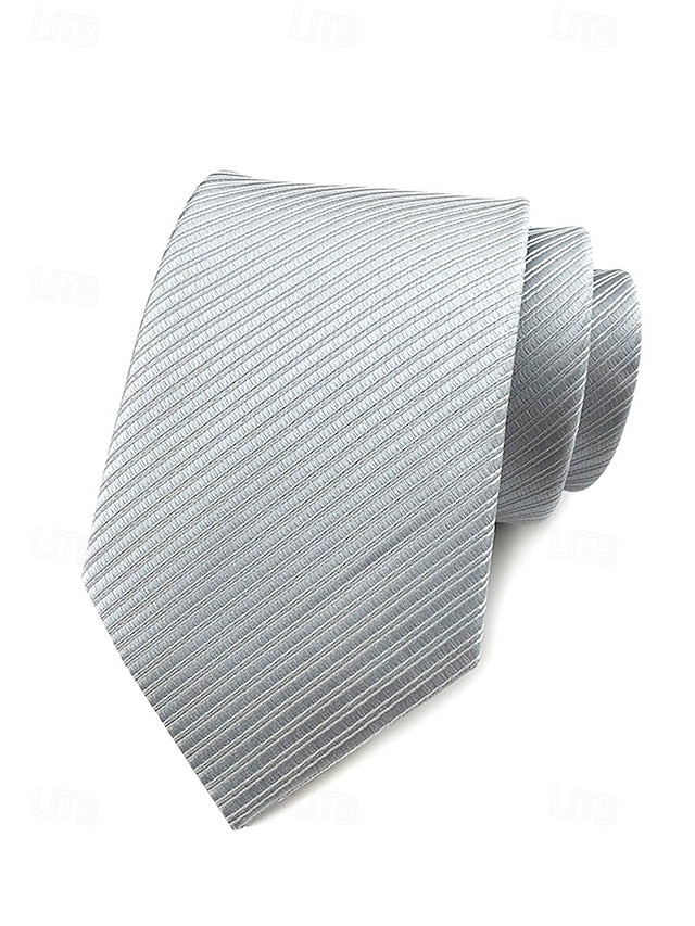 satin striped tie Men's FashionChic