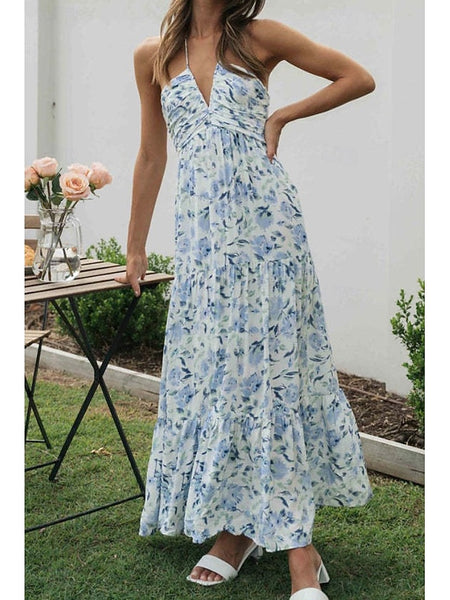 Women's Midi Dress Graduation Dress Floral Dress Fashion