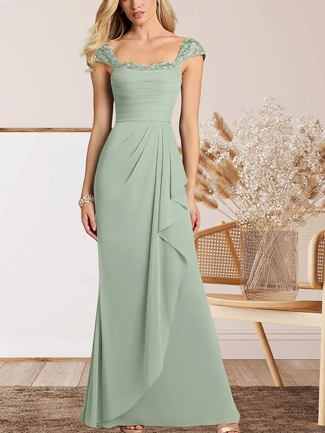 the Elegant Mother Guest A-Line Wedding Dress Bride of FashionChic