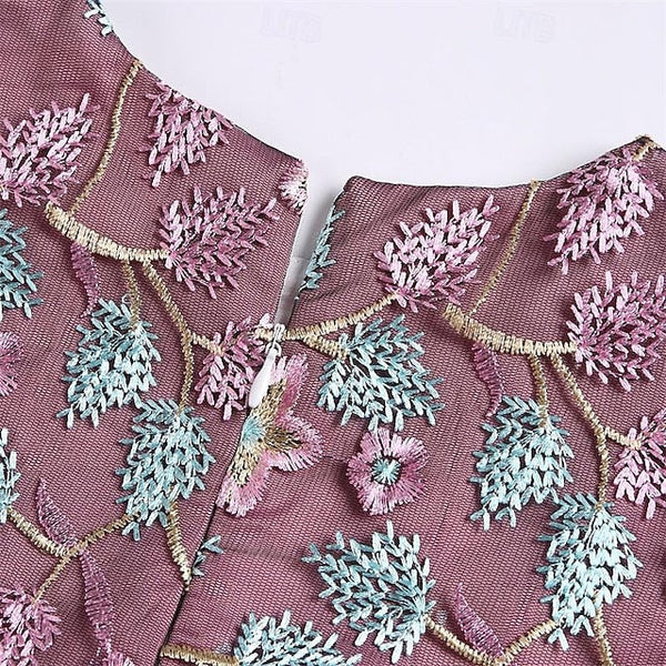 Dress Girls' Girl Flower Party Sleeveless 3D FashionChic