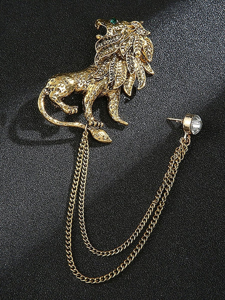 Men's Pin Brooch with Lapel Christmas Deer FashionChic