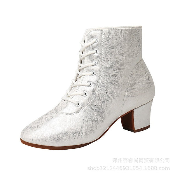 Latin Women's Shoes with Comfortable Dance Elegant White FashionChic