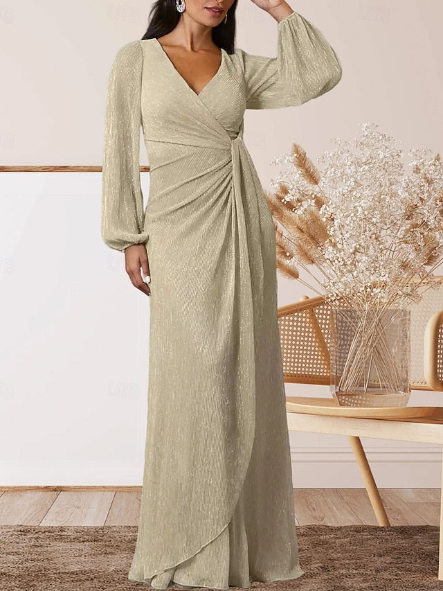of Elegant Sweet Dress A-Line Wedding Guest the Bride Mother V FashionChic