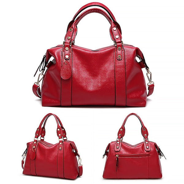 Bag PU Women's Shoulder Handbag Crossbody Boston FashionChic