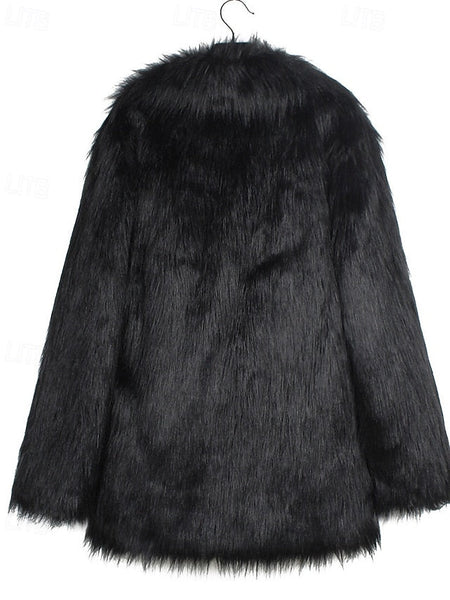 Fur Furs Warm Faux Coat Comfortable Women's FashionChic