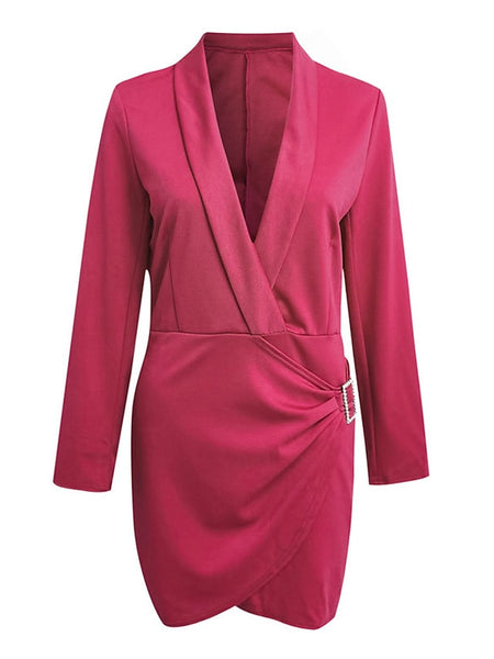 Women's Party Dress Cocktail Dress Work Dress Ruched Shirt