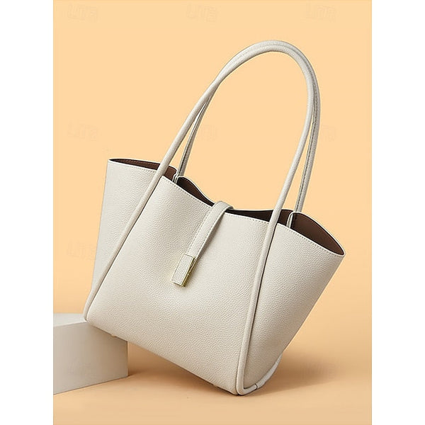 Green Faux Tote Women's Bag Leather FashionChic