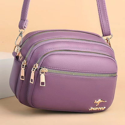 Leather Bag Dome Crossbody Shoulder PU Women's FashionChic