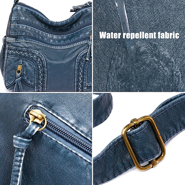 Leather Women's Faux Shoulder Brown Vintage Bag – Boho FashionChic