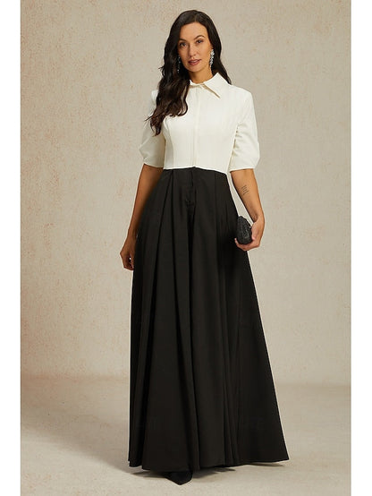 Dress of Collar Mother the Shirt Party A-Line Elegant Bride FashionChic