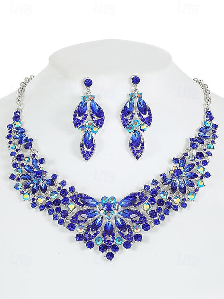 Crystal Green – Necklace Set Jewelry Elegant Statement FashionChic