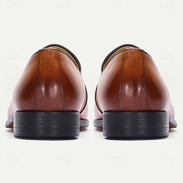 Tassel Loafers Light Brown Classic – Leather Men's FashionChic