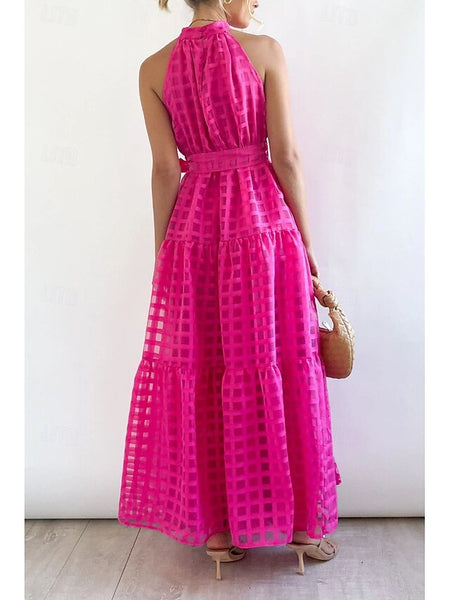 Women's Long Dress Maxi Dress Graduation Dress Halter Neck