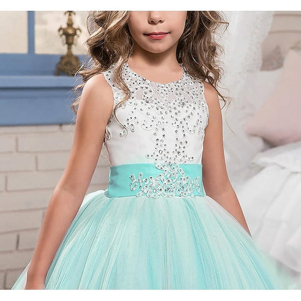 Flower Girls' Wedding Kids Sleeveless Dress Girl FashionChic