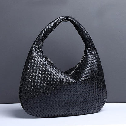 Hobo Leather Burgundy Women's Bag – Woven Faux Chic FashionChic